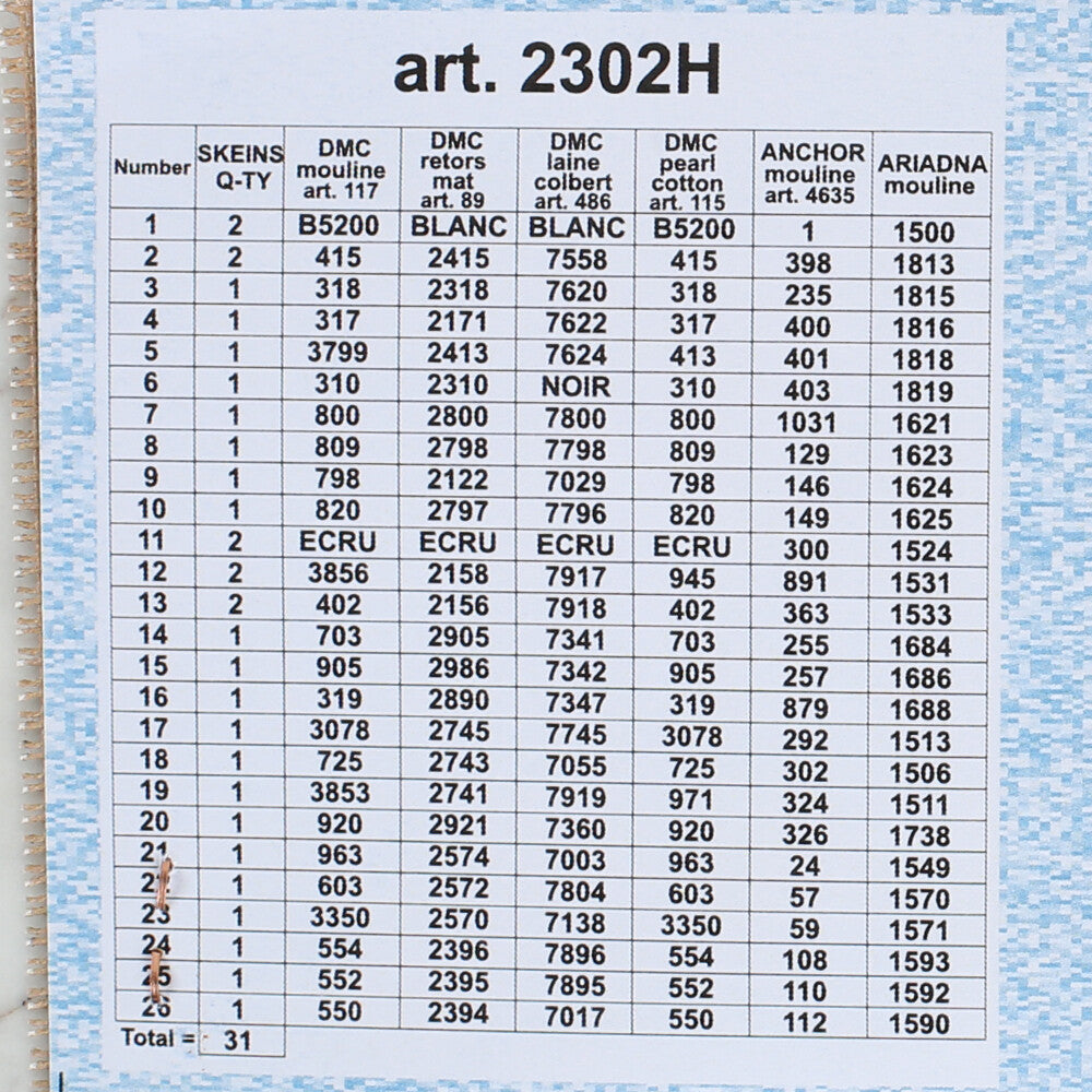 Orchidea 24x30 cm Bouquet Of Pansies in A Blue Vase Printed Gobelin 2302H