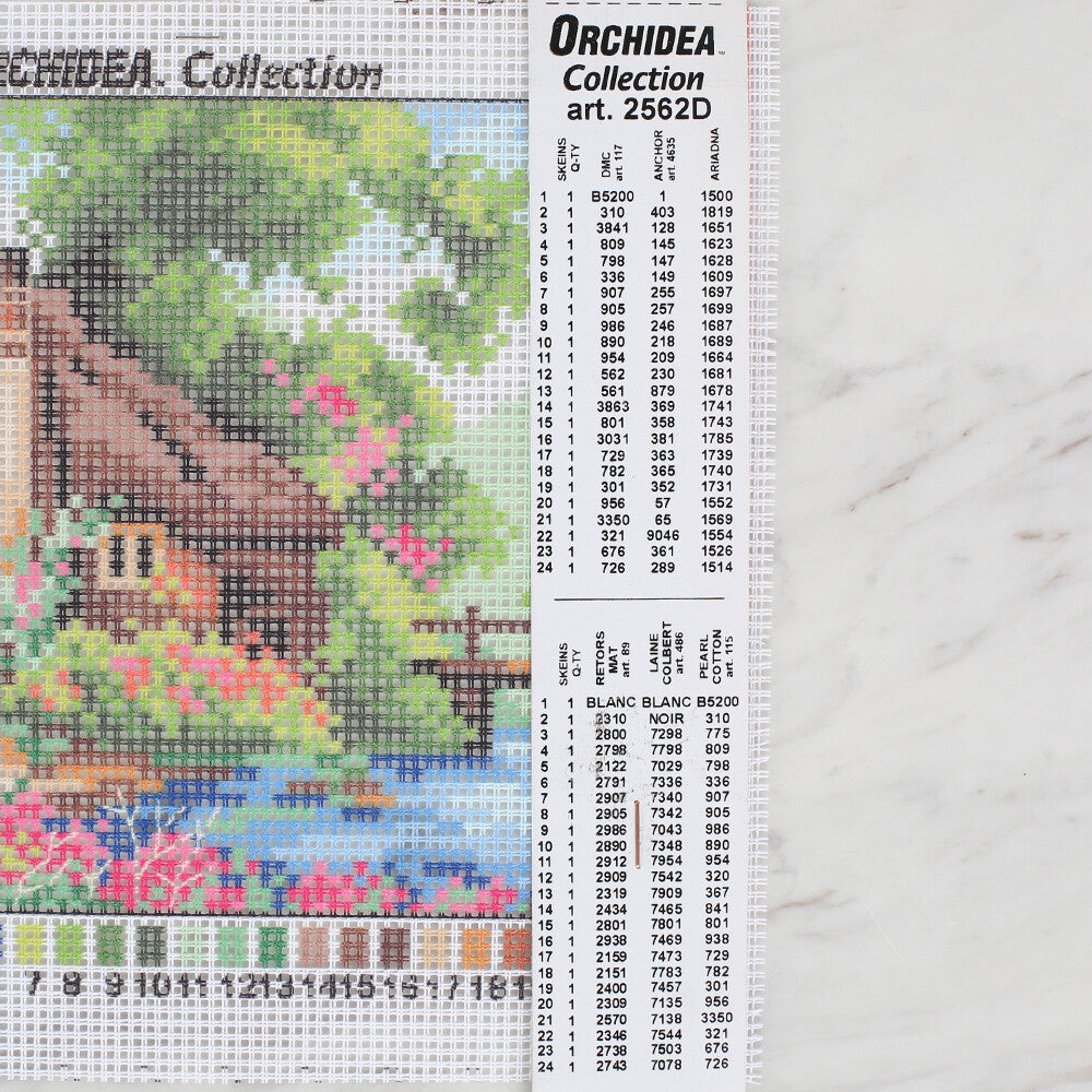 Orchidea 15x15 cm Printed Gobelin 2562D