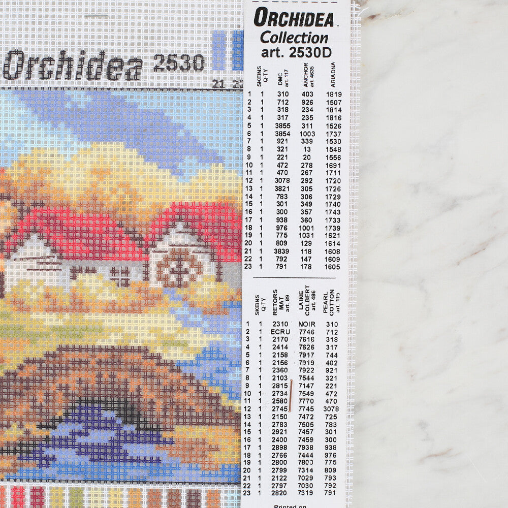 Orchidea 15x15 cm Printed Gobelin 2530D