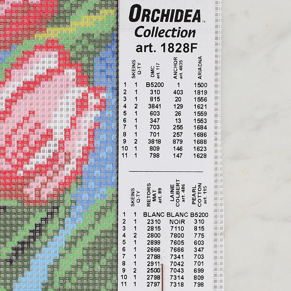 Orchidea 18x24 cm Tulips Printed Gobelin 1828F