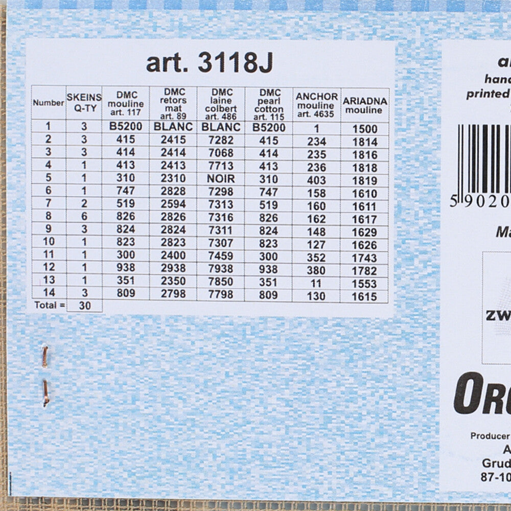 Orchidea 30x40 cm Robert Atkinson Fox - Clipper Ship Printed Gobelin 3118J