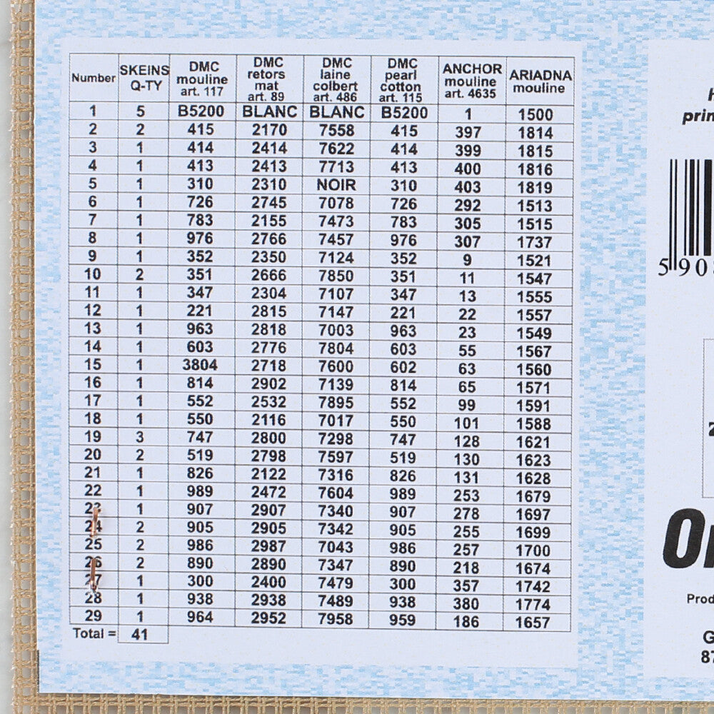 Orchidea 30x40 cm Flowers At The Fence Printed Gobelin 2583J