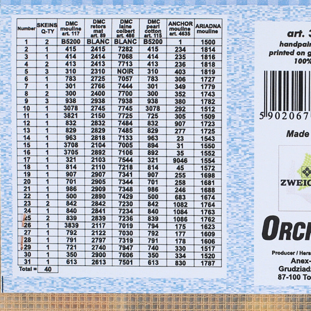 Orchidea 30x40 cm Eloise Harriet Stannard Carnations in A Grlass Vase Printed Gobelin 3100J