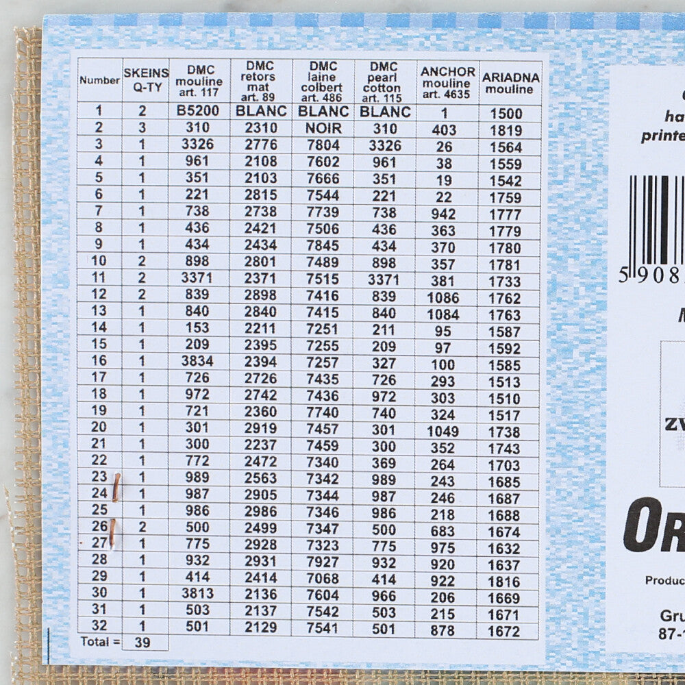 Orchidea 30x40 cm Paul De Longpre Hanging Basket Printed Gobelin 2687J