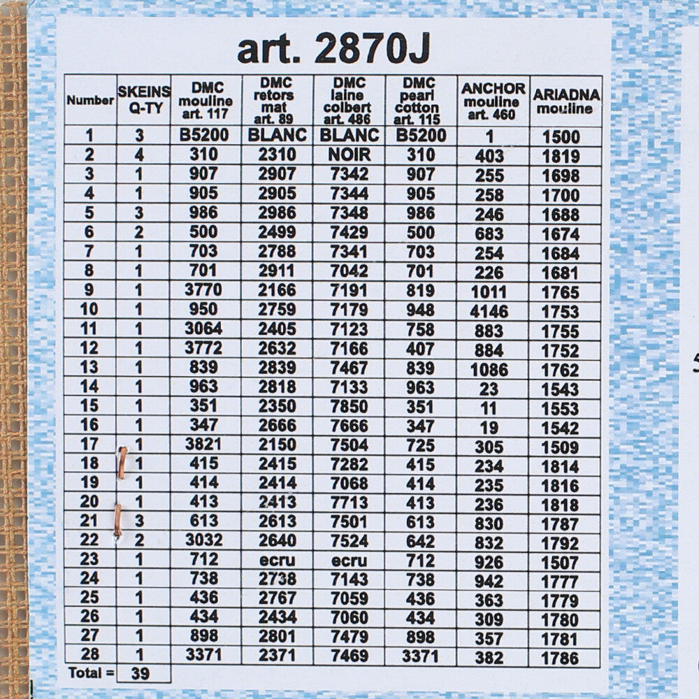Orchidea 30x40 cm Frederick Morgan Marguerites Printed Gobelin 2870J