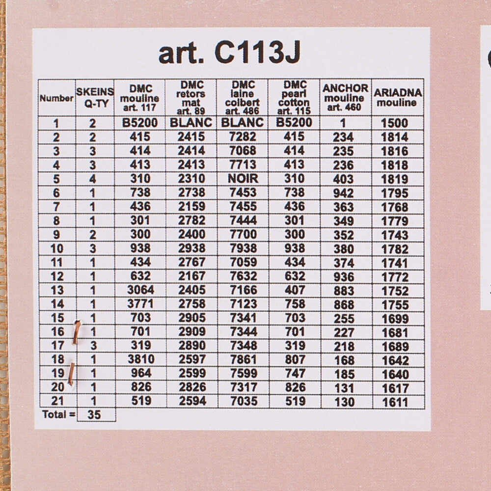 Orchidea 30x40 cm Printed Gobelin C113J