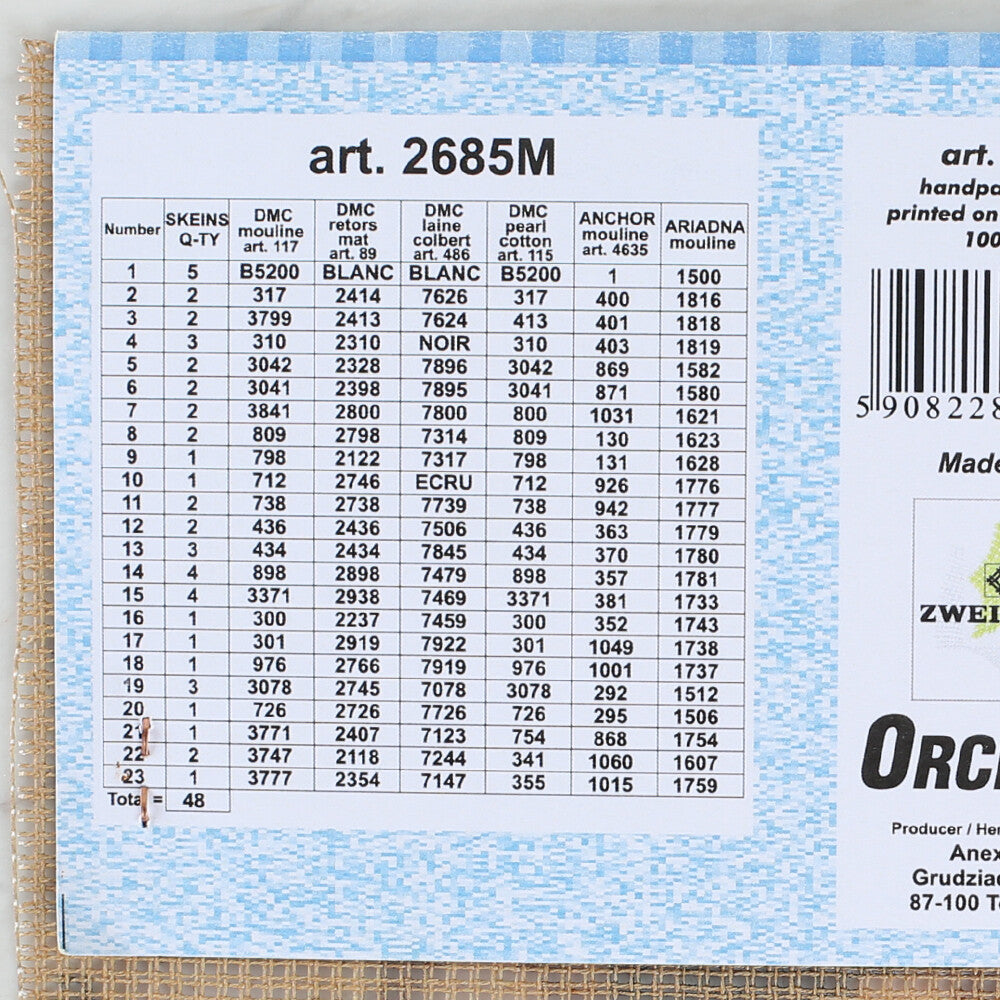 Orchidea 40x50 cm Frederik Marinus Kruseman - Winter in Holland Printed Gobelin 2685M