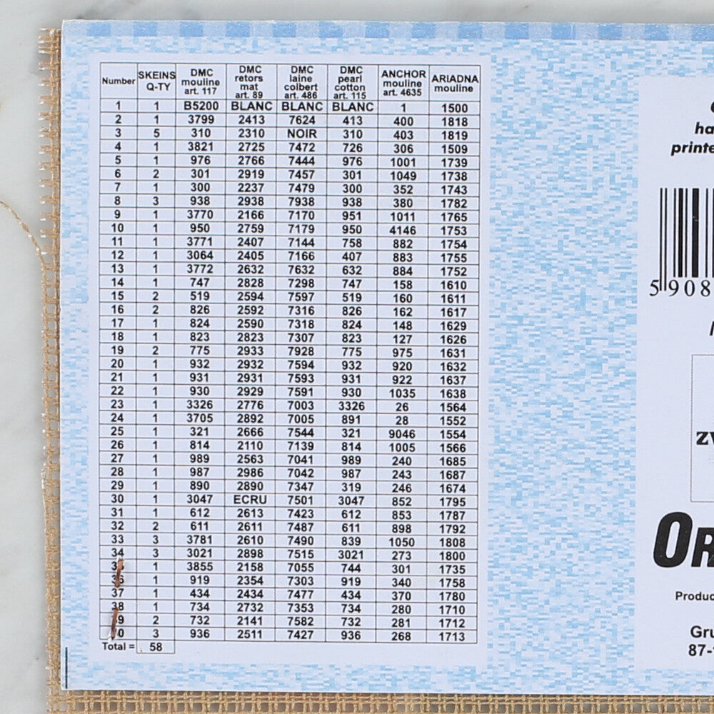 Orchidea 40x50 cm Emile Vernon - Carnations Are For Love Printed Gobelin 2630M