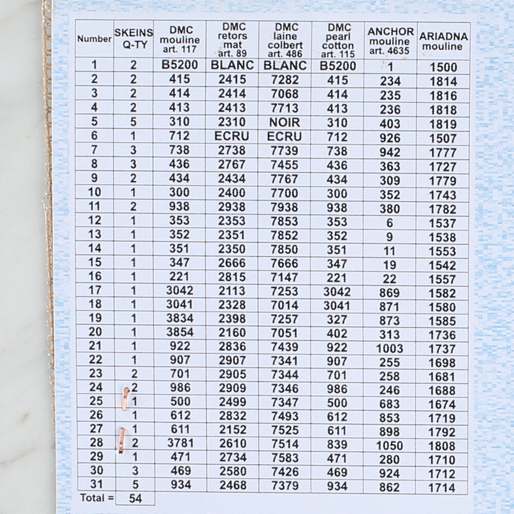 Orchidea 40x50 cm Carl Reichert - Cats And Flowers Printed Gobelin 3285M