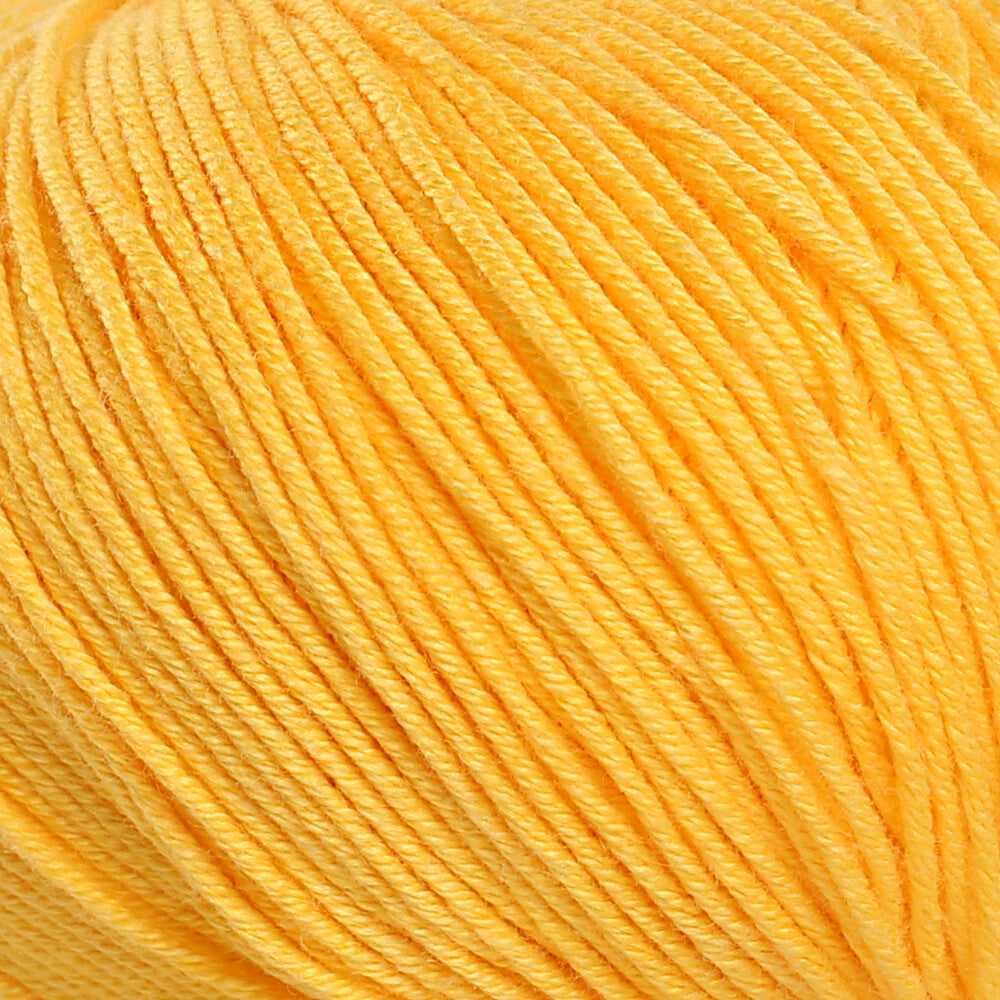 Gazzal Baby Cotton Knitting Yarn, Mustard Yellow - 3417