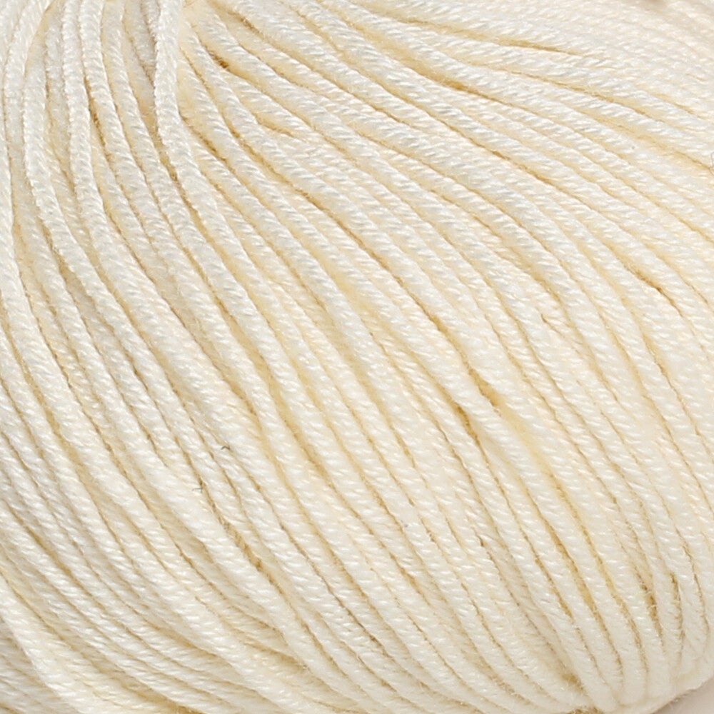Gazzal Baby Cotton Knitting Yarn, Cream- 3437