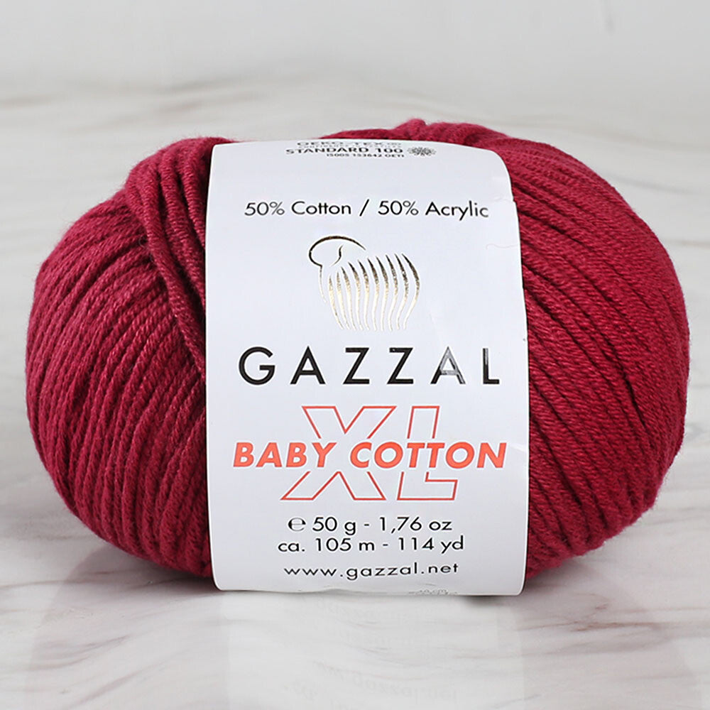 Gazzal Baby Cotton XL Baby Yarn, Plum - 3442XL