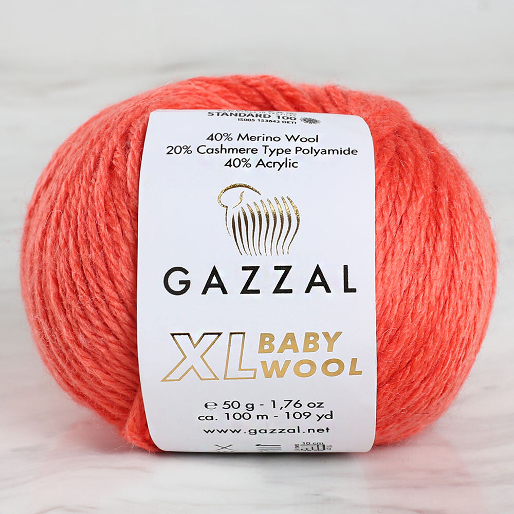 Gazzal Baby Wool XL Baby Yarn, Coral - 819XL