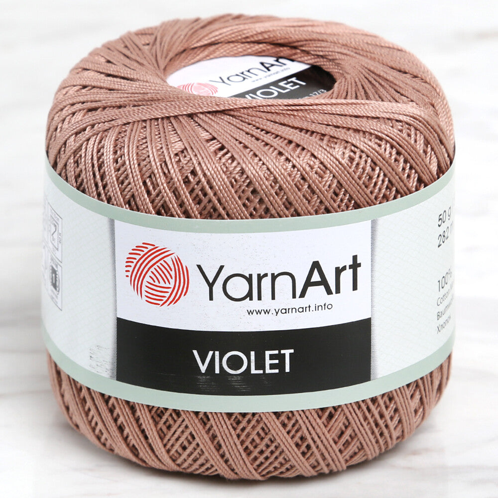YarnArt Violet Yarn, Brown - 0015