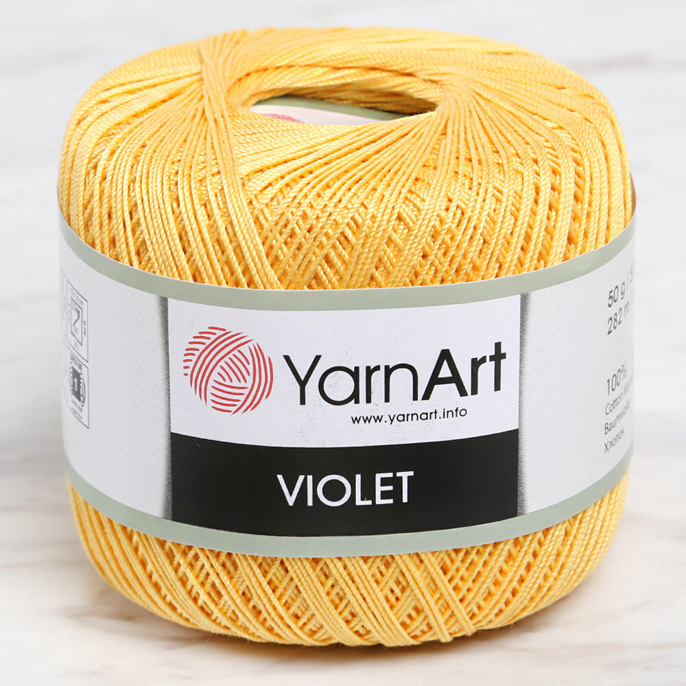 YarnArt Violet Yarn, Yellow - 4653