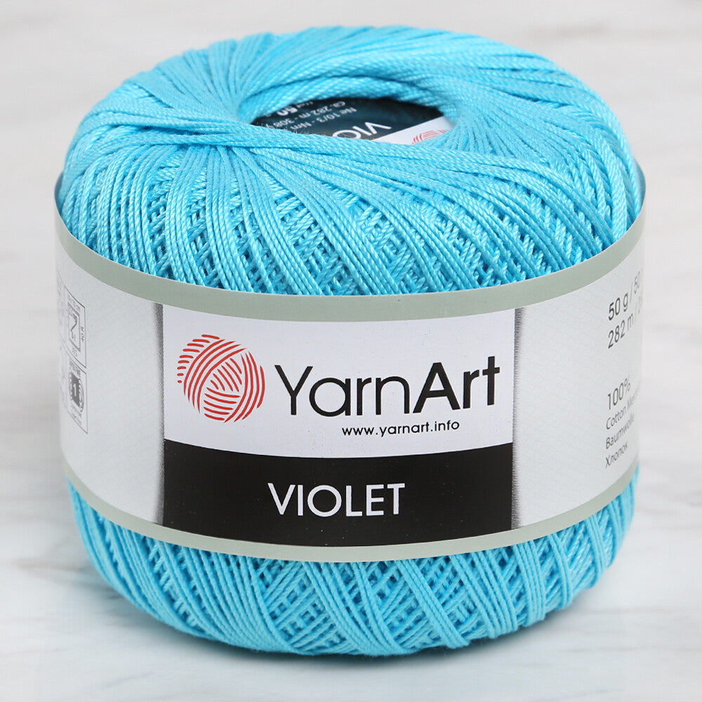 YarnArt Violet Yarn, Turquoise - 0008