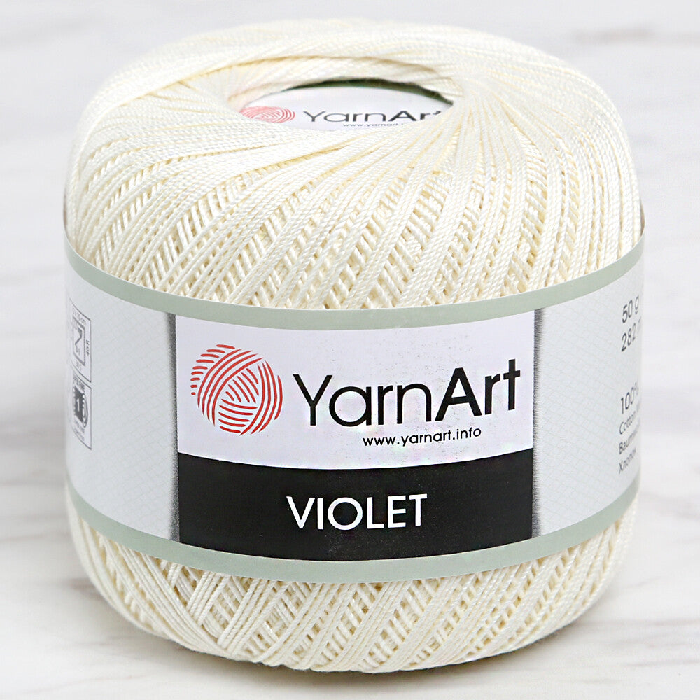 YarnArt Violet Yarn, Cream - 326