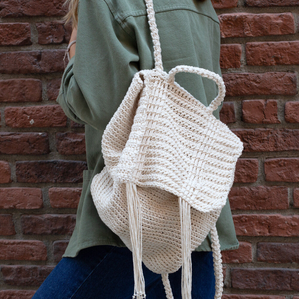 Loren Cotton Macrame Yarn, Orange - R096