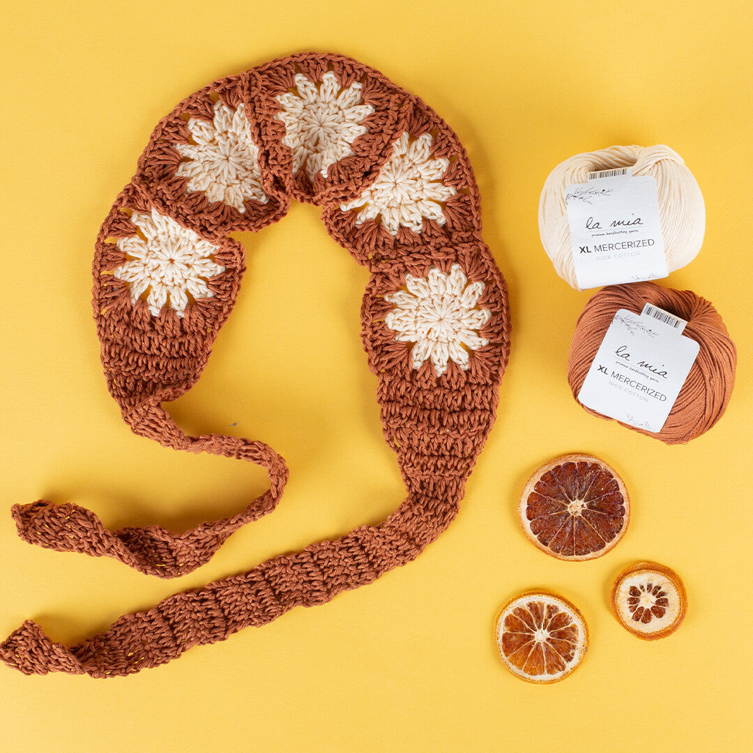 La Mia XL Mercerized Cotton Yarn, Orange - 194