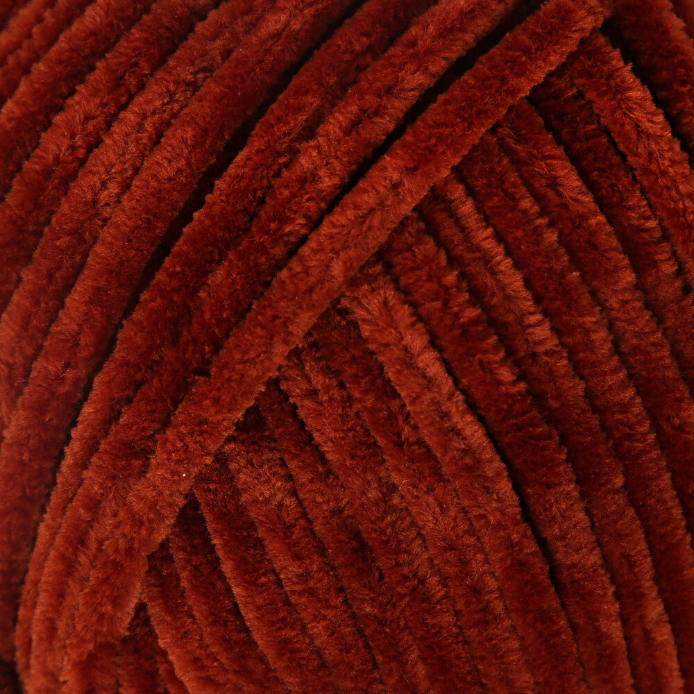 La Mia Mellow Chenille Yarn, Claret Brown - 934