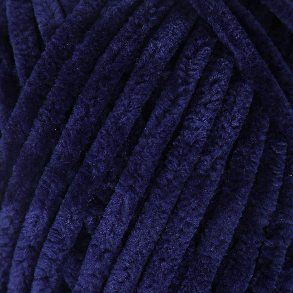 La Mia Mellow Chenille Yarn, Navy Blue - 917