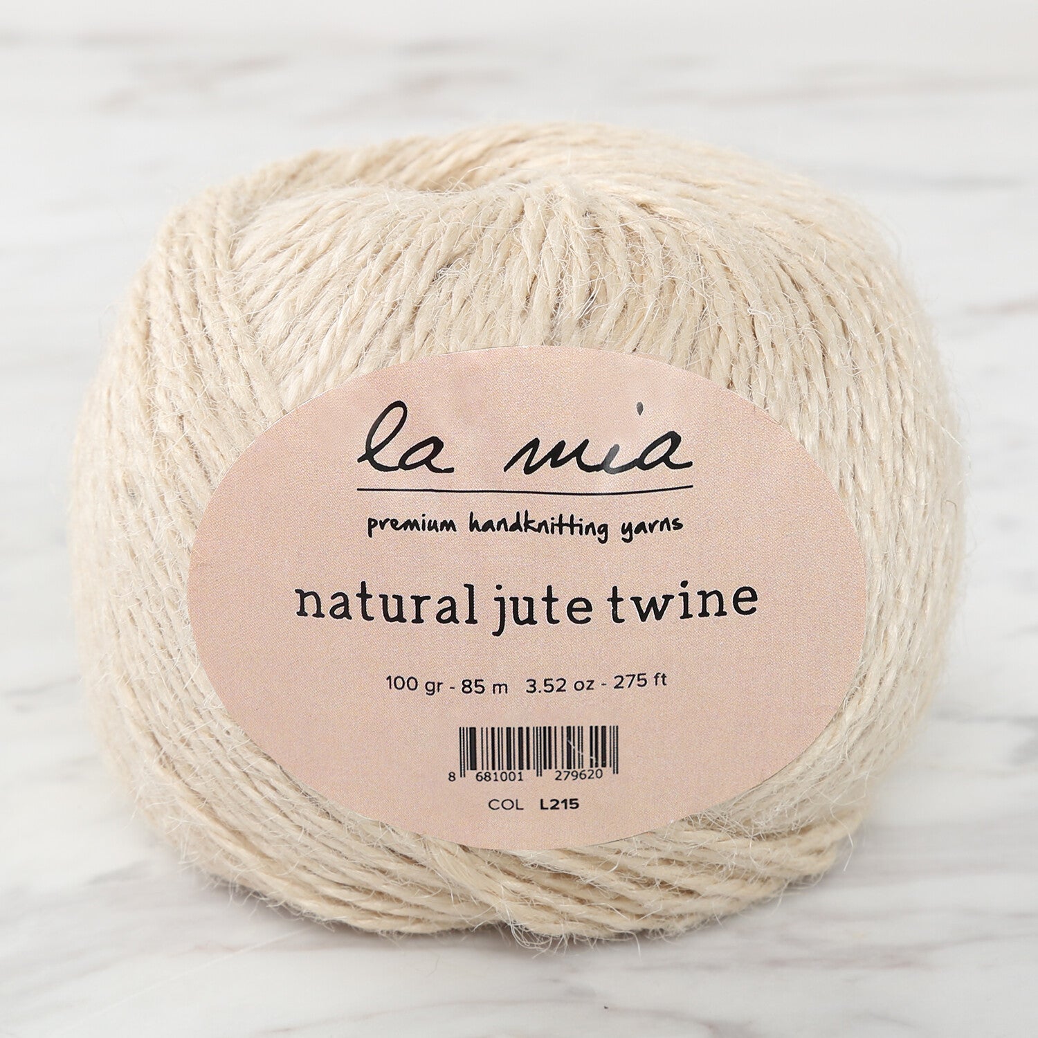 La Mia Natural Jute Twine (100 g), Cream