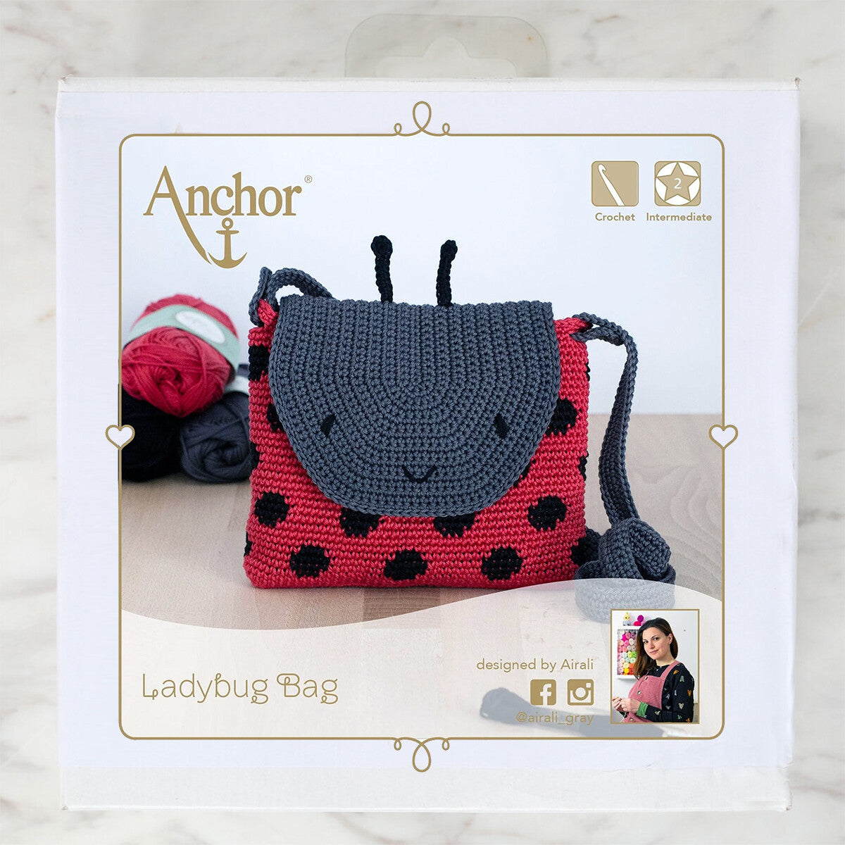Anchor Baby Pure Cotton Ludybug Bag Set - A28C006-09063