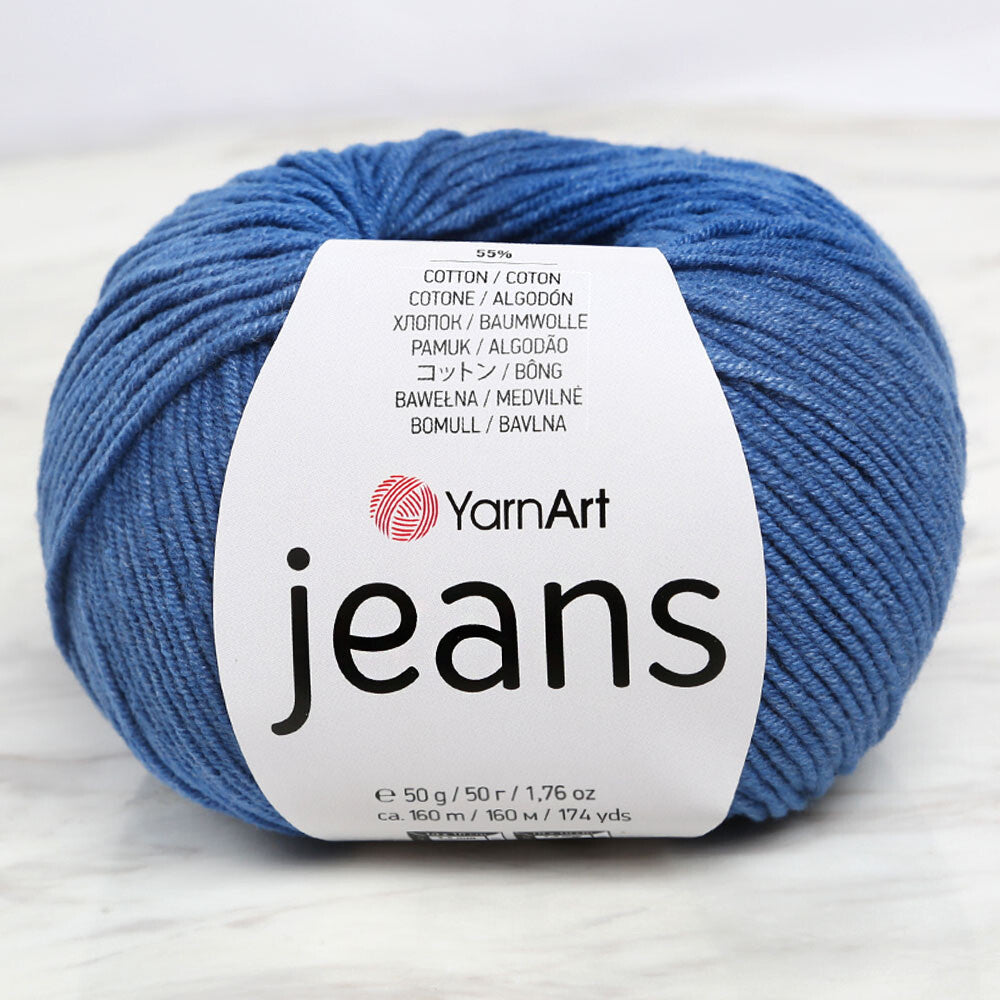 YarnArt Jeans Knitting Yarn, Blue - 17