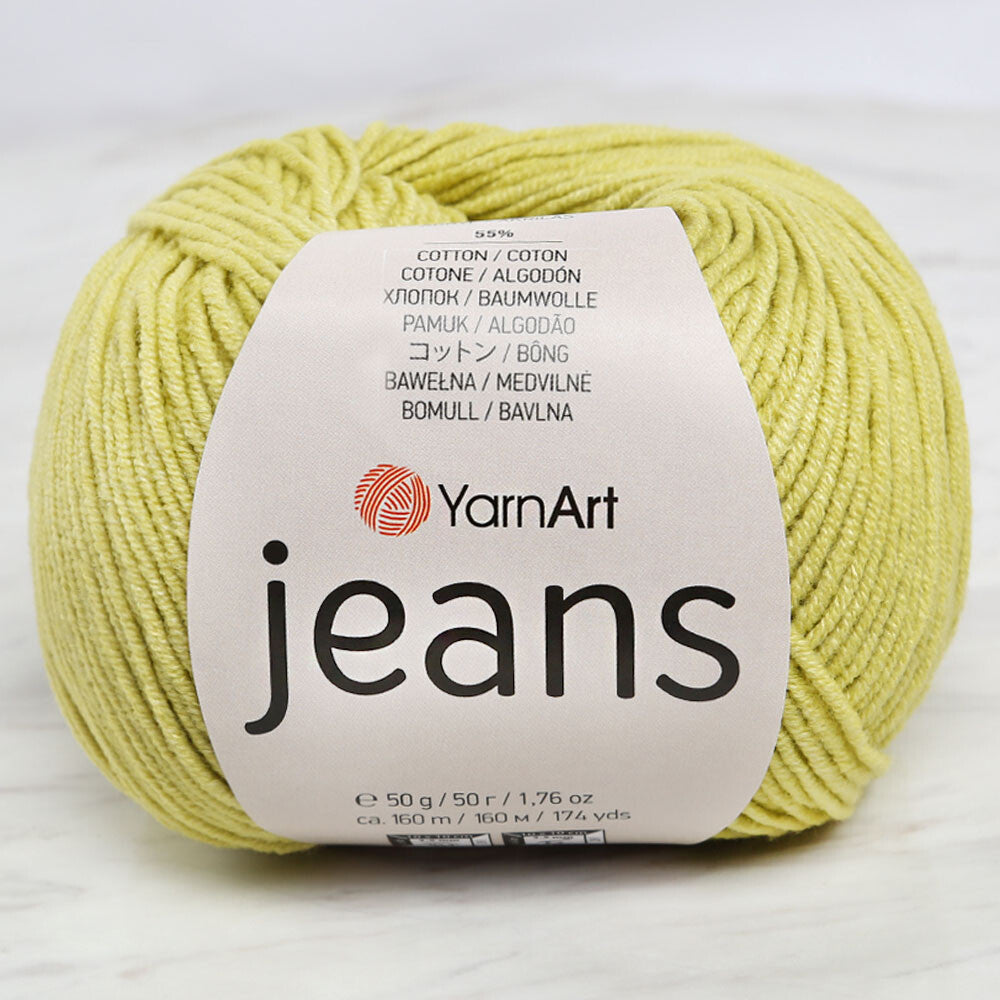 YarnArt Jeans Knitting Yarn, Green 29 - Main Image