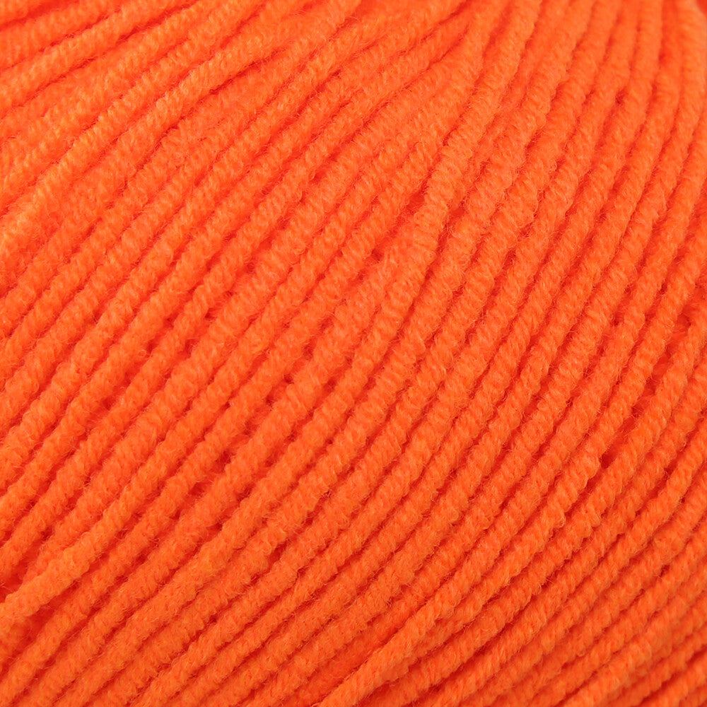 YarnArt Jeans Knitting Yarn, Orange - 77