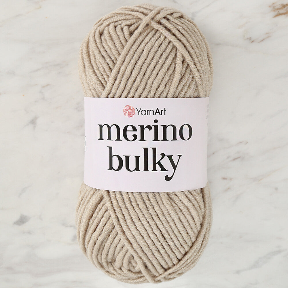 YarnArt Merino Bulky Yarn, Beige - 033