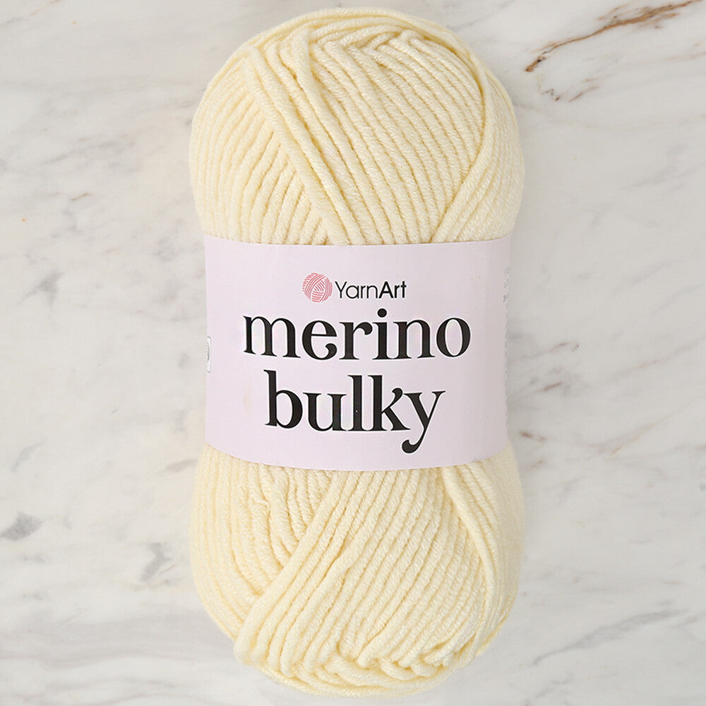 YarnArt Merino Bulky Yarn, Cream - 7003