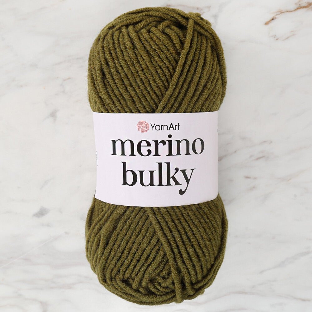 YarnArt Merino Bulky Yarn, Navy Green - 530