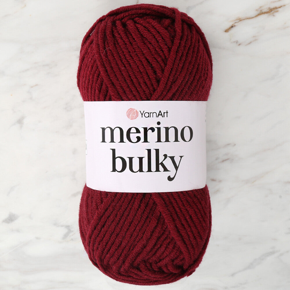 YarnArt Merino Bulky Yarn, Claret - 577