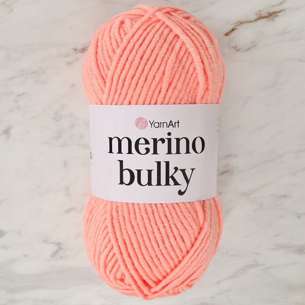 YarnArt Merino Bulky Yarn, Pinkish Orange - 565