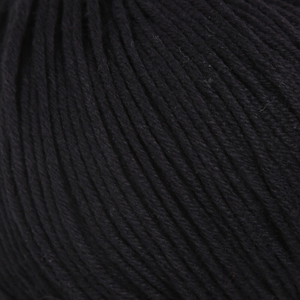 Gazzal Organic Baby Cotton Yarn, Black - 430