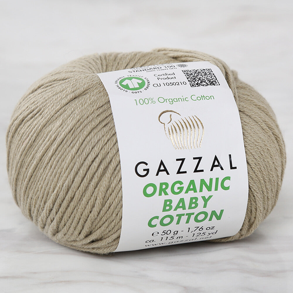 Gazzal Organic Baby Cotton Yarn, Reseda Green - 431
