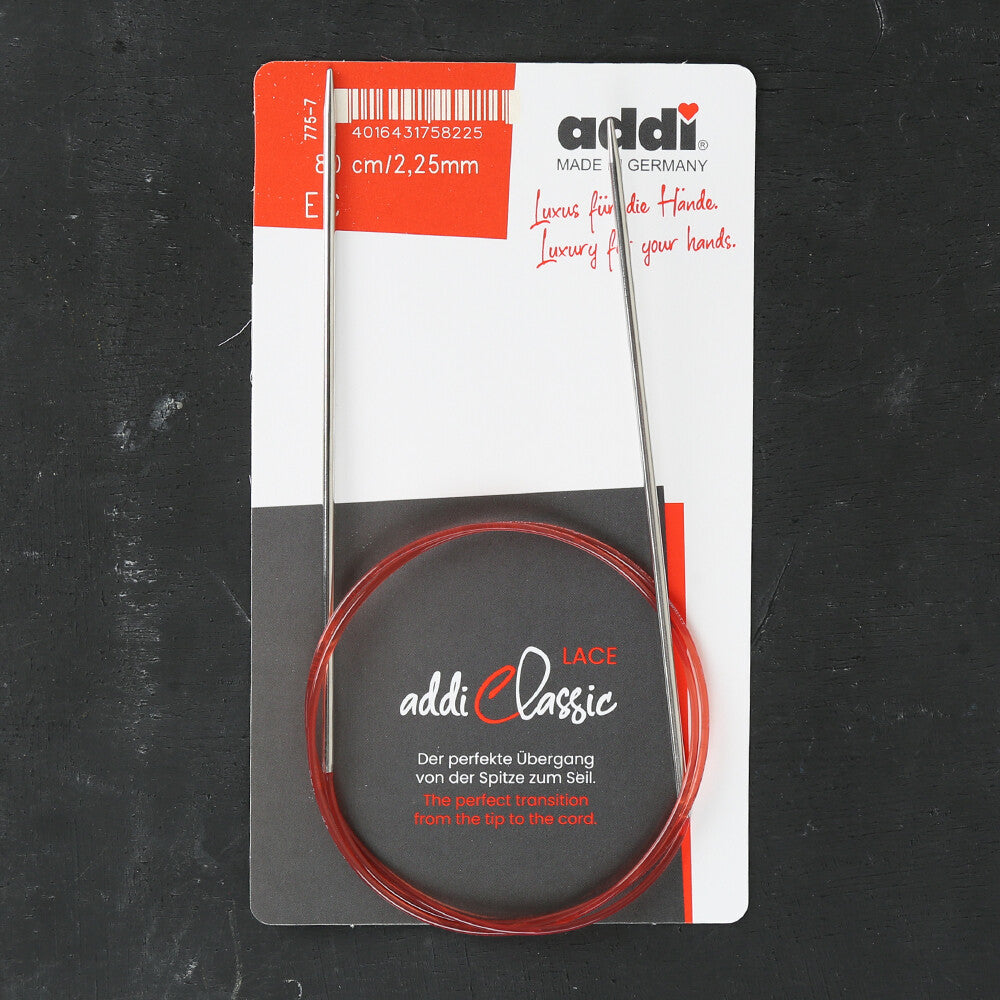 Addi 2.25mm 80cm Lace Circular Knitting Needles - 775-7