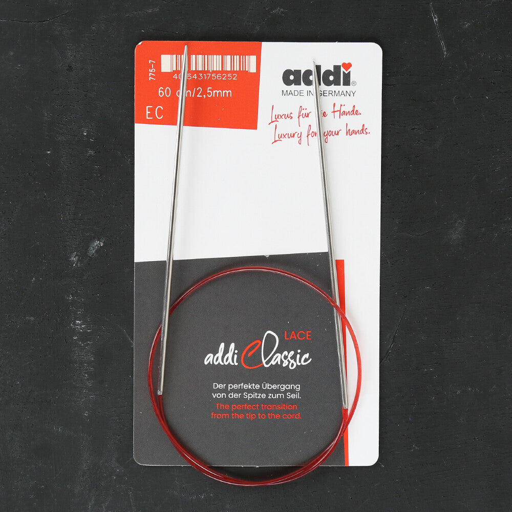 Addi 2.5mm 60cm Lace Circular Knitting Needles - 775-7
