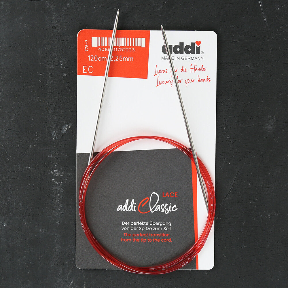 Addi 2.25mm 120cm Lace Circular Knitting Needle - 775-7