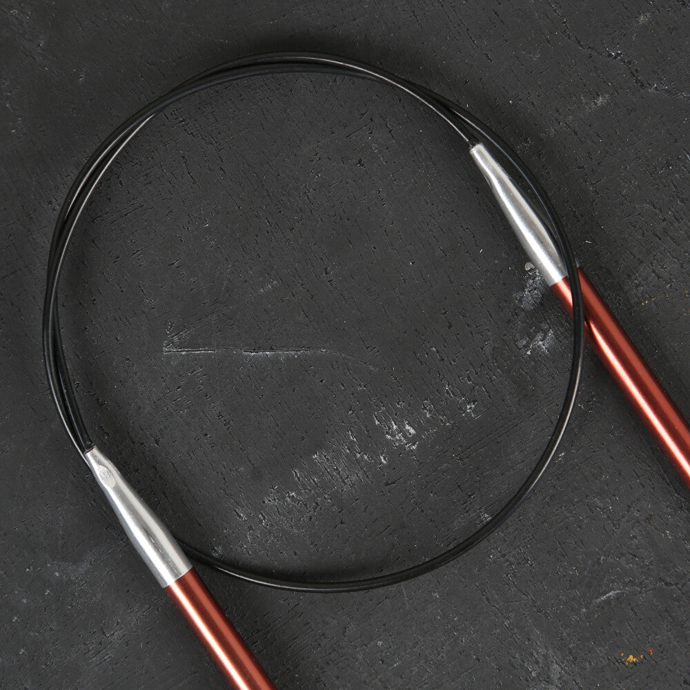 KnitPro Zing 5.5 Mm 60 Cm Metal Circular Needles, Sienna - 47102