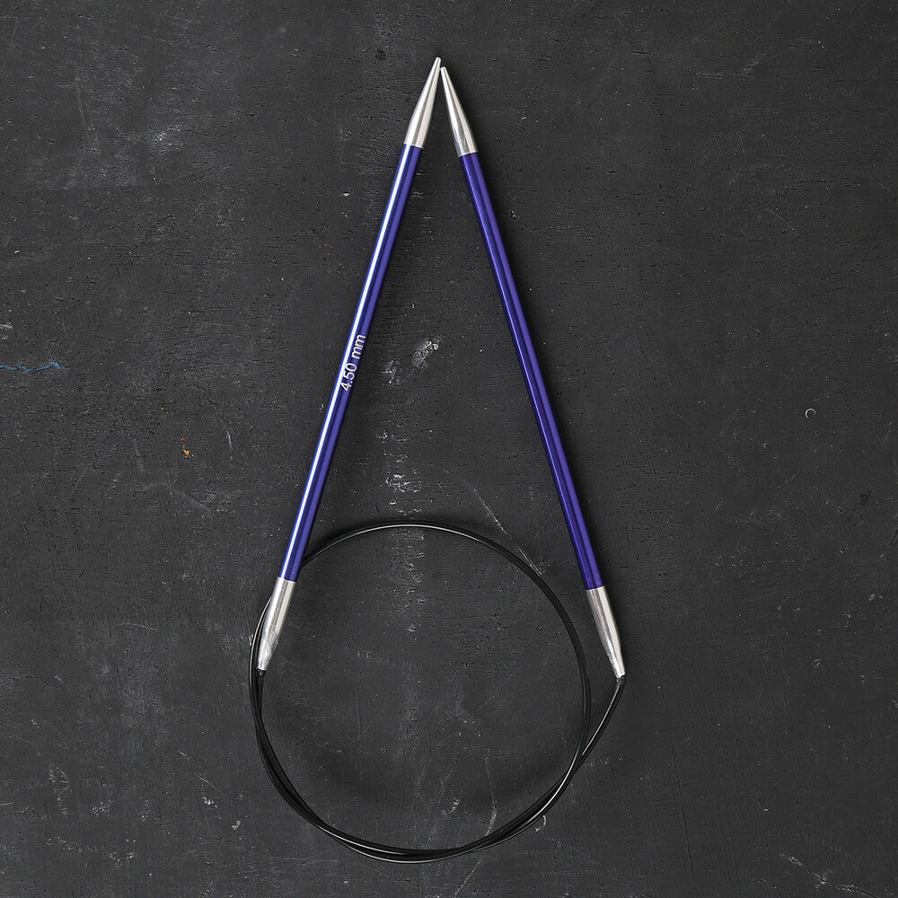 KnitPro Zing 4,5 Mm 60 Cm Metal Circular Needles, - 47100