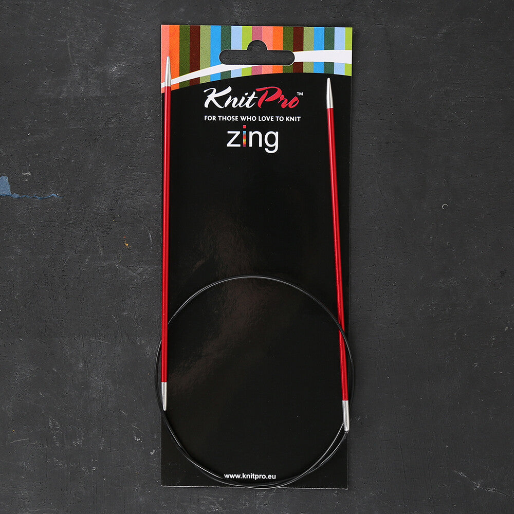KnitPro Zing 2.5 Mm 60 Cm Metal Circular Needles, - 47093