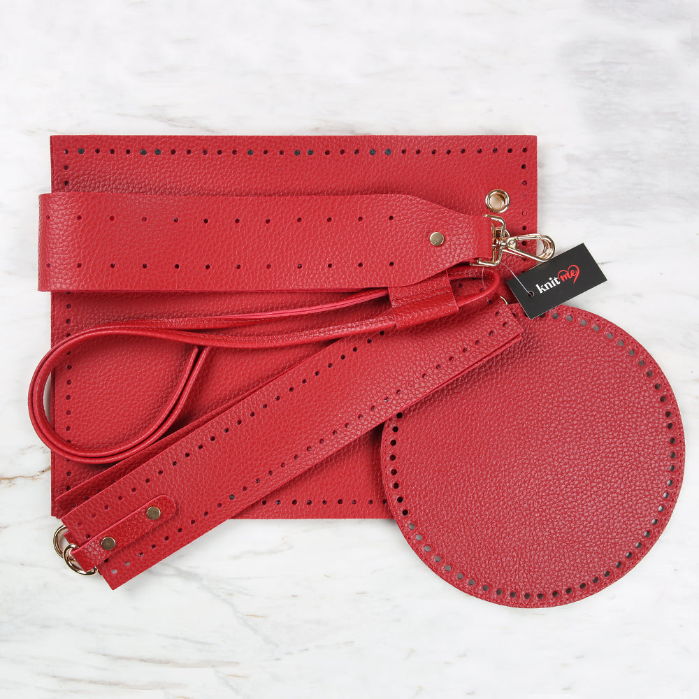 Knitme Bucket Bag Set Red BA-0114