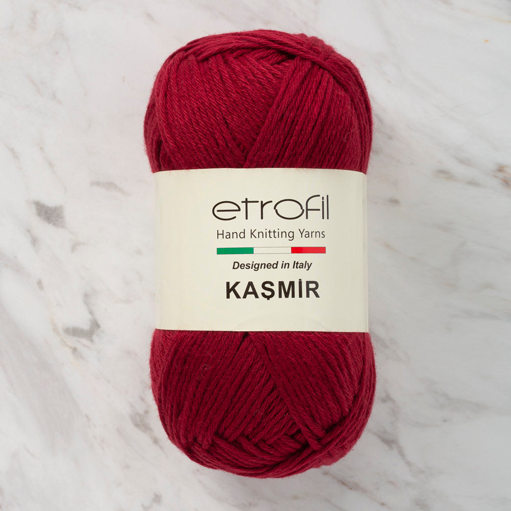 Etrofil Kasmir/Vegan Cashmere Yarn, Claret Red - MC018