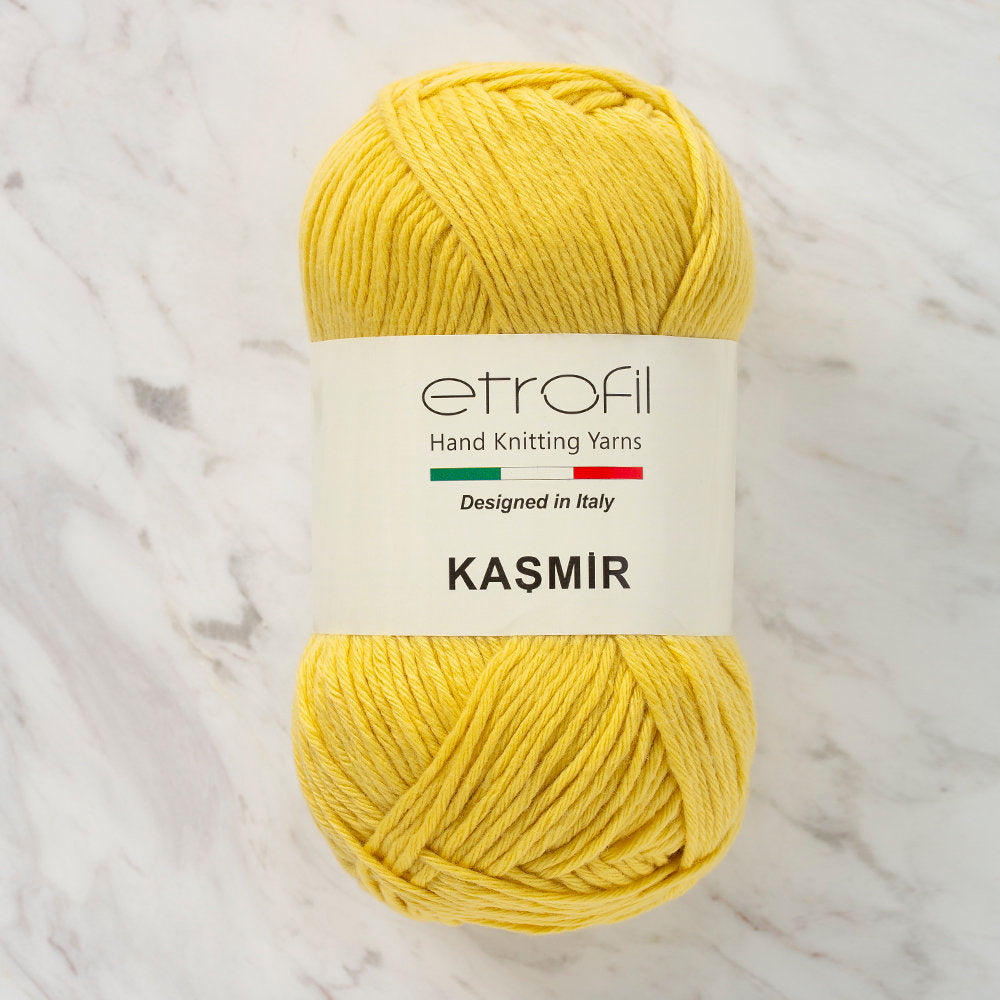 Etrofil Kasmir/Vegan Cashmere Yarn, Yellow - 70209