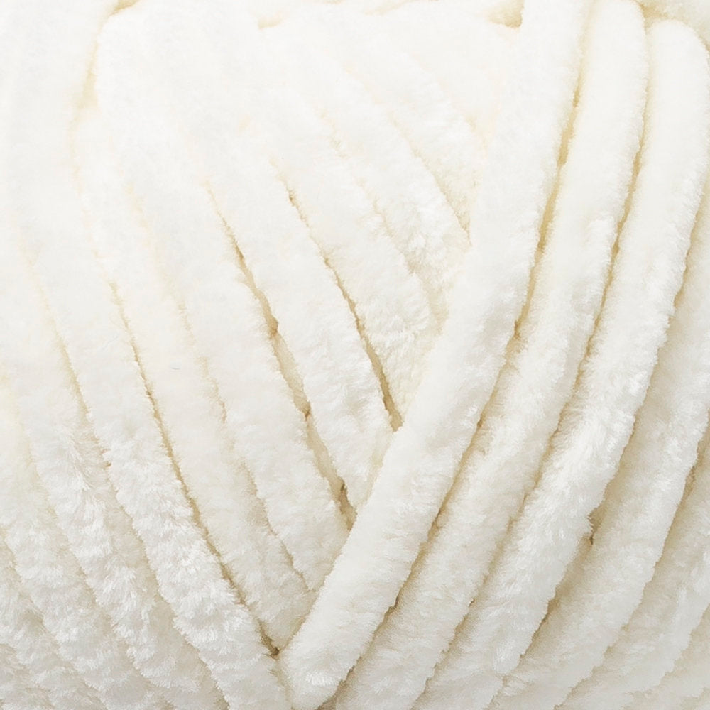 Etrofil Yonca Chenille Yarn, Ecru - 70016