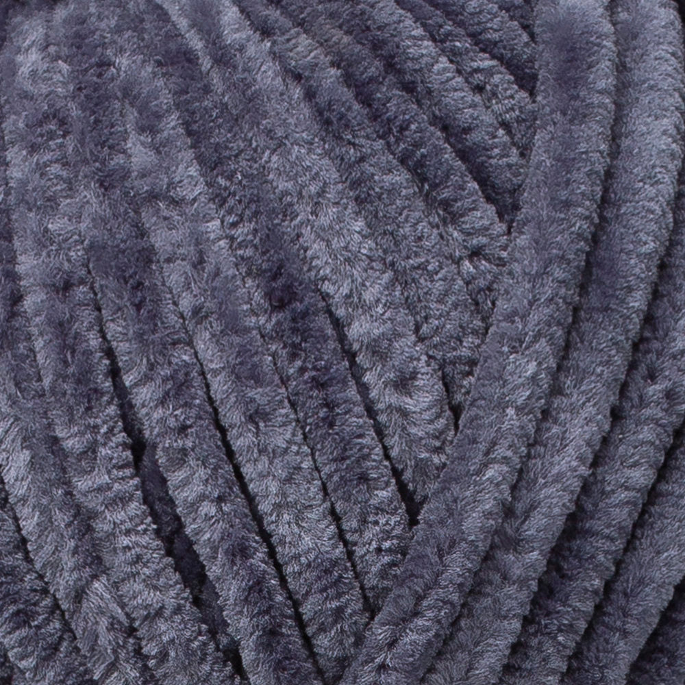 Etrofil Yonca Chenille Yarn, Anthracite - 70091