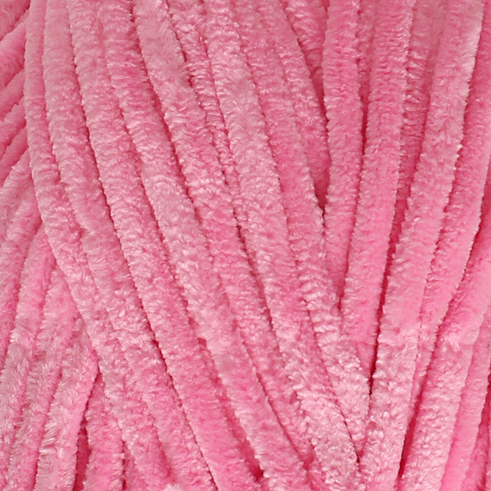 Etrofil Yonca Chenille Yarn, Candy Pink - 73105