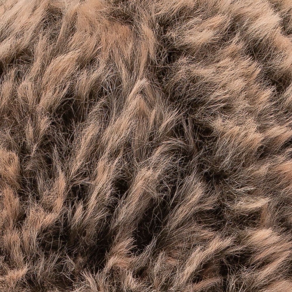 Etrofil Rabbit Fur Yarn, Grey/Brown - 70714